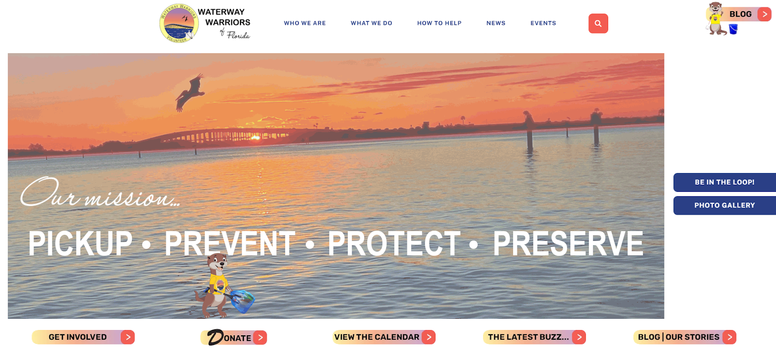 Waterway Warriors homepage